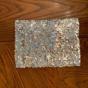 Silver Sequin Tube Top